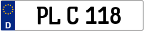 Trailer License Plate